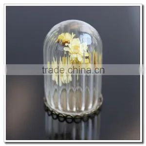 New Design Stripe Bottle+ Silver& Gold&antique Silver& Antique Bronze Settings+flowers{] Wholesale Mini Glass Cover Jewelry thumbnail-2
