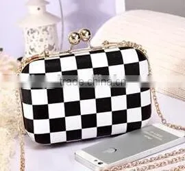 Black White Gum Party Evening Bag High Grade PU Leather Evening Bag thumbnail-1