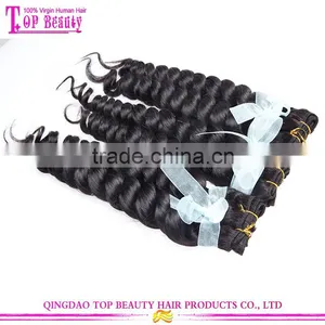 100% Hand Tied Virgin Indian Remy Hair Weft Unprocessed Indian Hair Extension Natural Hair Extensions thumbnail-2