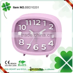 2016 Factory Directly Quartz Movement Plastic China Table Clock thumbnail-1