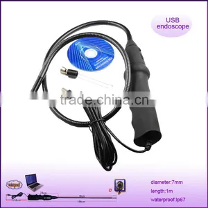 Protable Dia 10mm Waterproof Handle Usb Borescope Endoscope Inspection Sanke Camera thumbnail-1