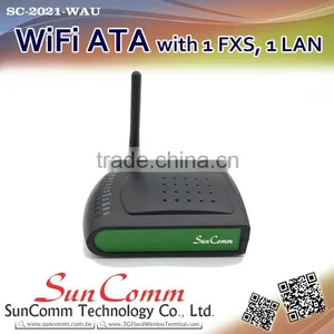 SC-2021-WAU Best Selling WiFi Voip ATA With 1FXS, 1WAN, 1USB, IEEE802.11n 150Mbps Wireless Built-in thumbnail-1