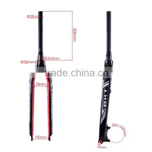 New 27.5ER 29ER Mountain Bicycle Fork Matt/glossy Finish UD Weave Full Carbon Fibre MTB Bike Front Fork thumbnail-2