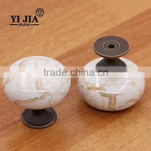 India Bronze Furniture Drawer Round Ceramic Knob thumbnail-5