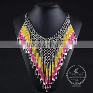 High Quality Vintage Rhinestone Chunky Statement Necklace Tin Alloy Fashion Women Pendant Necklace 6390079 thumbnail-1
