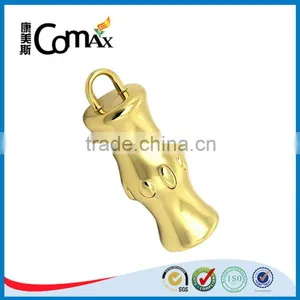 New Gourd Shape Metal Shiny Gold Zipper Puller Design thumbnail-4