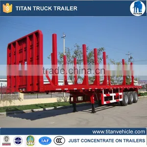 Long Wood Transport Log Trailer, 3 Axle Log Trailer thumbnail-1