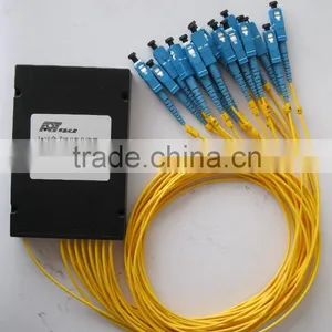 16 Way ABS Box Optical Fiber PLC Splitter thumbnail-1
