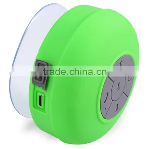 Water Resistant Mini Portable Shower Bluetooth Speaker With Sucker for Mobile Phone thumbnail-2