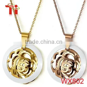 Ceramic Mechanical Design Pendant Sweater Chain Necklace for Women thumbnail-4