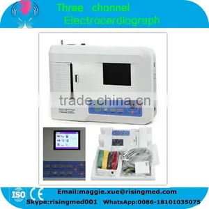 3 Channel ECG Machine 3.5 Inch Monitor Digital Electrocardiograph EKG-903B Optional PC Software thumbnail-1