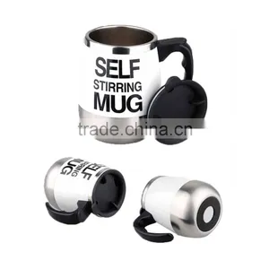 450ML Promotion Travel Stainless Steel Self Stirring Coffee Mug thumbnail-4