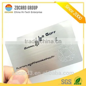 Stainless Steel High Quality Color Printable Laser Cut Metal Business Card thumbnail-6