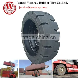 Solid Forklift Tire 18.00-25 for Container Handling Equipment on Seaport thumbnail-1