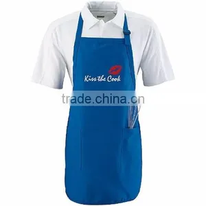 Hot Wholesale Super Good Quality Black Kitchen Cooking Embroidered Bib Apron thumbnail-5