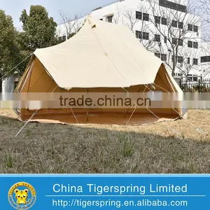 6m Double Top Waterproof Cotton Canvas Bell Tent Camping Family Tent thumbnail-6
