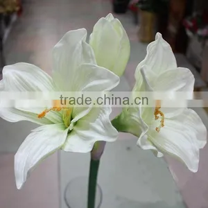 Realistic PU Artificial Clivia Flowers for Wedding Decoration thumbnail-3