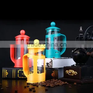 Utility Stainless Steel Polished Coffee French Press Stainless Steel Plunger Coffee Pot thumbnail-1