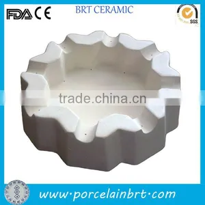 High Quality White Porcelain Ashtray thumbnail-1