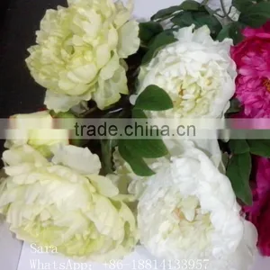 SJ1011745 2 Heads Peony Silk Flower/large Silk Flowers thumbnail-1