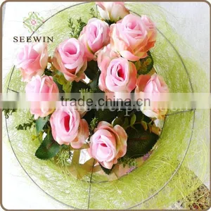 Hot Sell Sisal Bouquet Holder and Artificial Flower Holder thumbnail-1