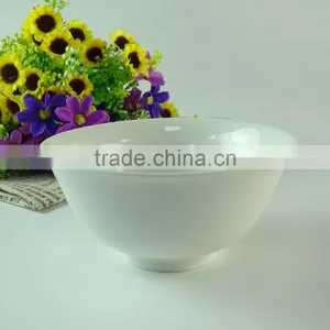 Pure White Ceramic Round Shaped Rice Bowl thumbnail-1