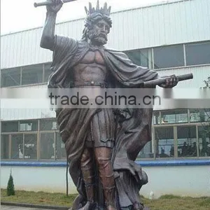 Garden Life Size Bronze Soldier Statues in Metal Craft thumbnail-1