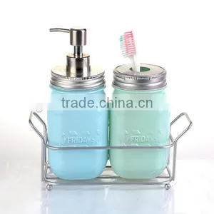 Glass Mason Jar With Dispenser thumbnail-3