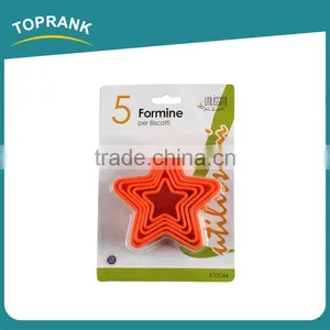 Toprank Wholesale Custom 5PCS Plastic Star Shaped Anime Cookie Cutter Set,Arabic Alphabet Cookie Cutter Set thumbnail-1