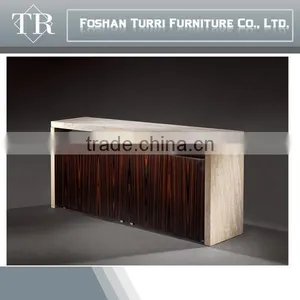 Modern Home Funiture Dining Room Wooden Sideboard With Marble Top thumbnail-5