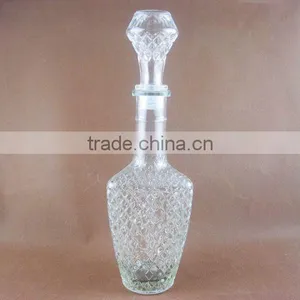 Glassware,Glass Wine Bottle With Lid thumbnail-1