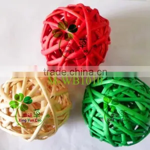 Woven Decorative Wicker Balls thumbnail-2