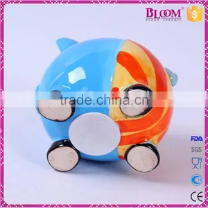 New Design of Hand Painted Ceramic Custom Coin Bank thumbnail-6