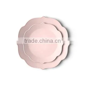 Lace Edge Shape Beton Storage Colored Plastic Serving Trays Fruit Tray Serving Cement Tray thumbnail-1
