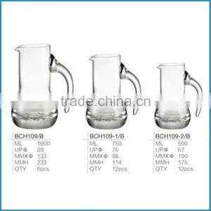Lead Free Glass Wine Decanter With Handle thumbnail-1
