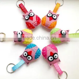 Express Hot Sale High Quality Decorative New Products Fabric Eco Friendly Felt Custom Keyring Made in China thumbnail-1