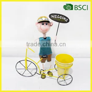 Wholesale High Quality Bicyle Design Doll Handicraft Yard Ornament thumbnail-1