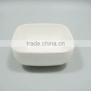 3"Unique Pure White Square Melamine Dishes thumbnail-1
