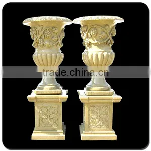 Natural Stone Flower Pot Giant Garden Pots for Sale thumbnail-2
