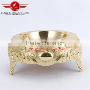 High Quality Gold-coated Stainless Steel Ashtray, Smoking Tobacco Tray, Ashtray thumbnail-3