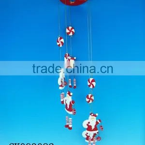 Porcelain Wind Bell With Christmas Designs thumbnail-1