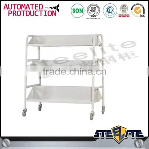 2016 New Arrival Product School Library Metal Book Trolley Steel Rolling Book Cart thumbnail-4