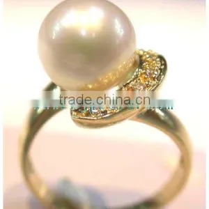 Gold South Sea Pearl and Gold Ring thumbnail-3