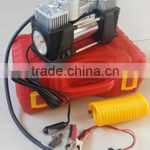 2 Cylinder Automatic Truck Tire Inflation Tyre Inflator Portabe DC 12v Mini Car Air Compressor thumbnail-1