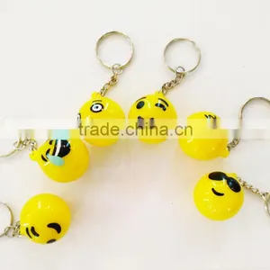 Fashion Design Various Led Flashing Light Emoji Keychain thumbnail-3