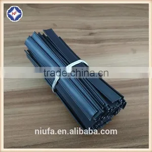 Color Black Precut Plastic Double Wire Twist Tie For Packaging thumbnail-5