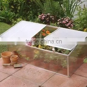Easy DIY Mini White Plastic Greenhouse Cold Frame With Strong Frame thumbnail-1