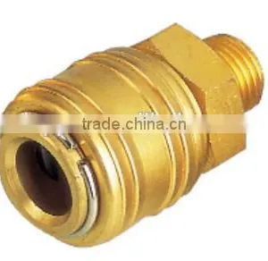 High Quality ,brass Material , BSP,1/4" 3/8" 1/2" Male Thread Geman Type Air Quick Coupler Europe Type Air Quick Coulping thumbnail-1