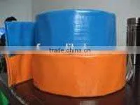 Yellow and Blue Color PVC HEAVY DUTY LAFLAT DISCHARGE Hose/agriculture Lay Flat Water Supply Hose Pipe thumbnail-2