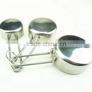 42146 3 Pcs Stainless Steel Nesting Measuring Cups and Spoons Set thumbnail-3